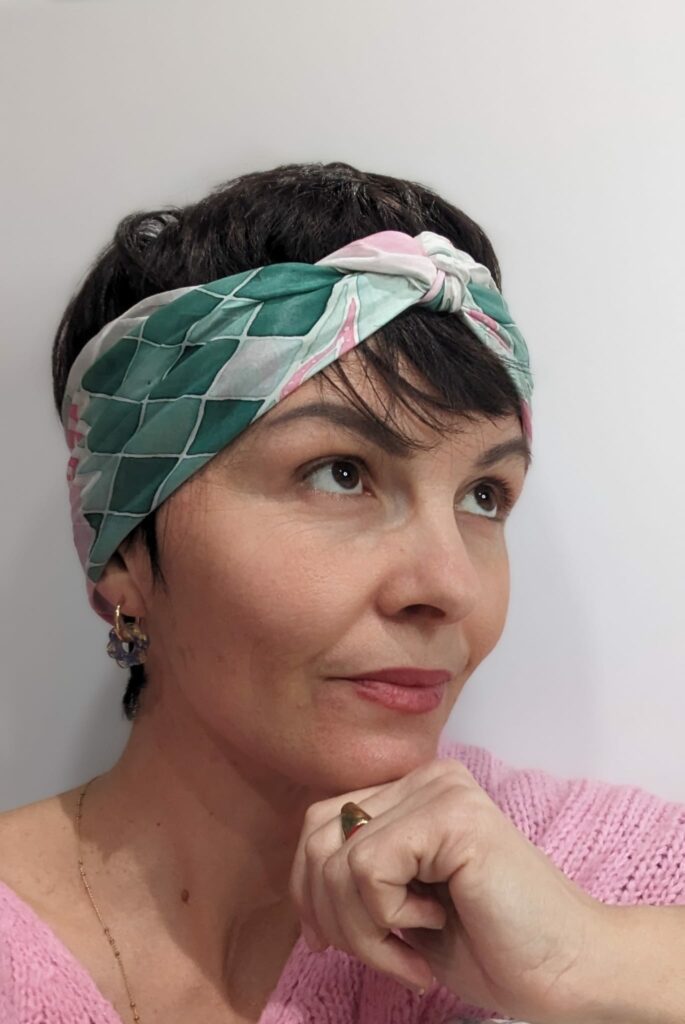 Peinture sur soie "Foulard"
