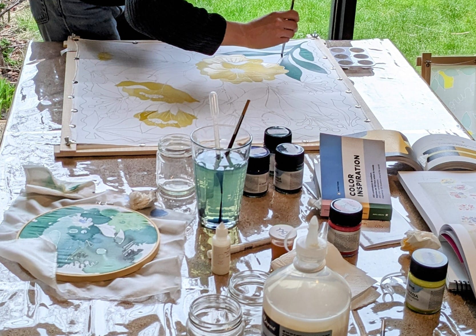 Peinture sur soie "Foulard" – Image 7