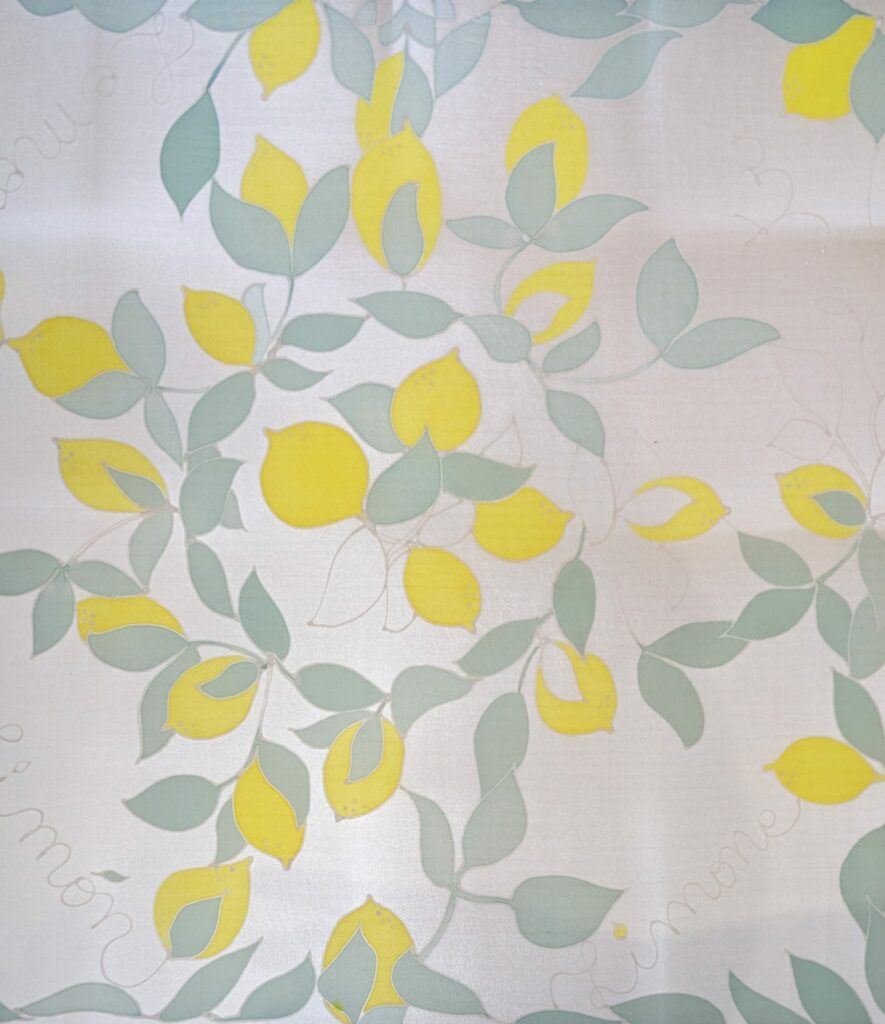 Peinture sur soie "Foulard"