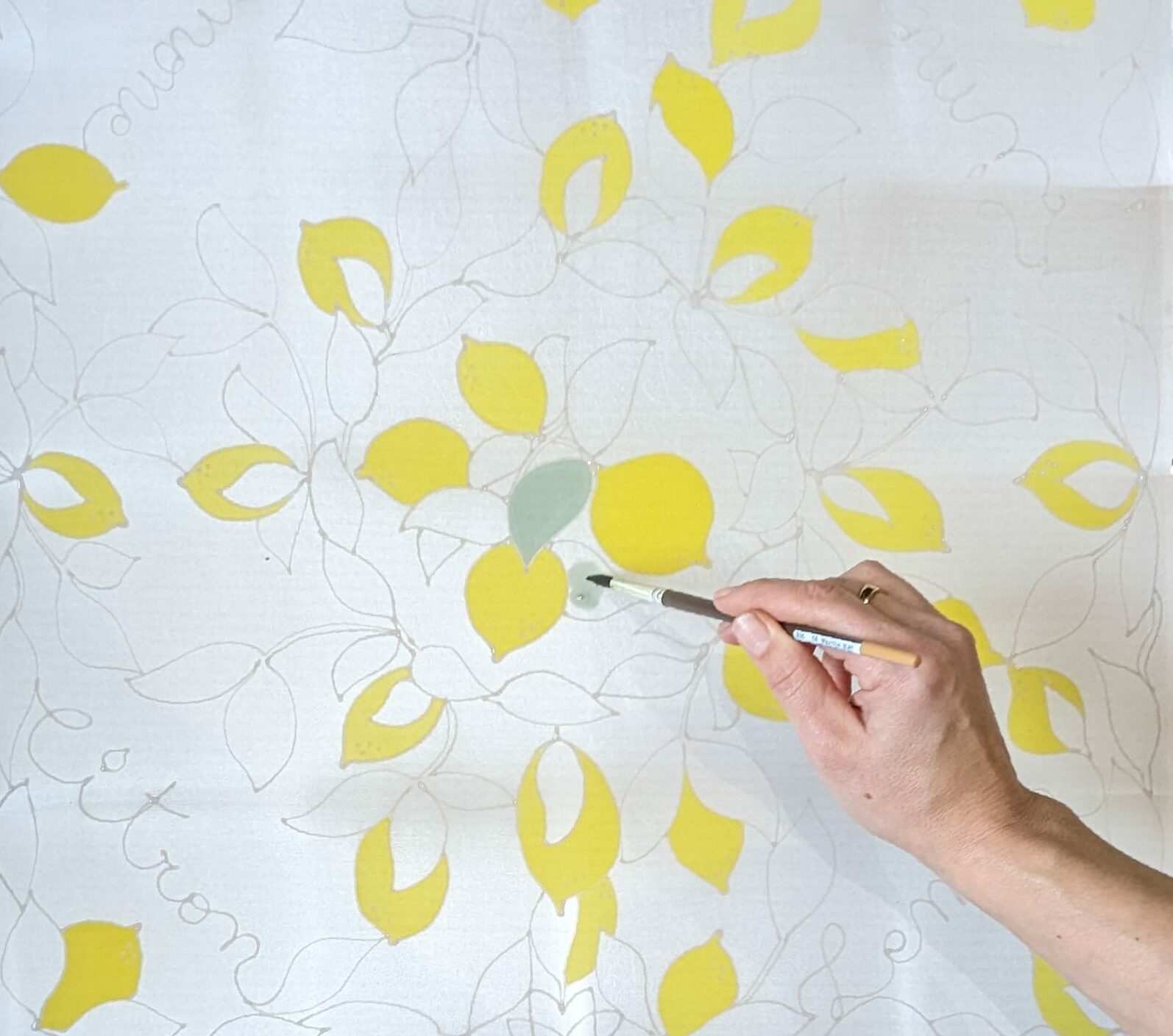 Peinture sur soie "Foulard" – Image 1