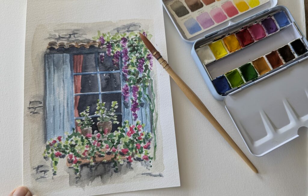 Trimestre Aquarelle - Jeudi 9h45-11h45 -10séances (sept-déc)