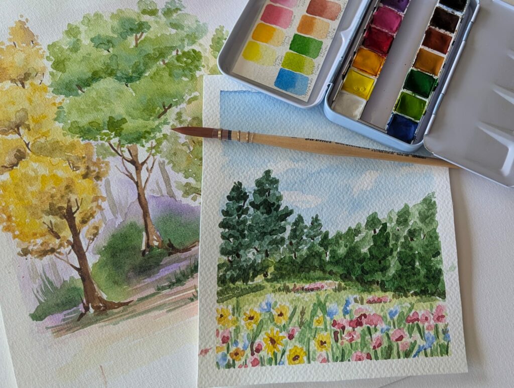 5 ateliers Aquarelle - Jeudi 9h45-11h45
